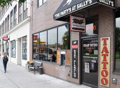 Sally's new through-the-wall ATM.
