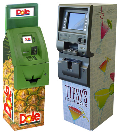 Wrapped and painted ATMs